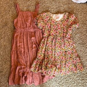 Cat and Jack NWT floral dresses, large